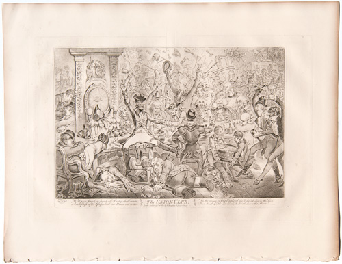 original James Gillray etchingsThe Union Club